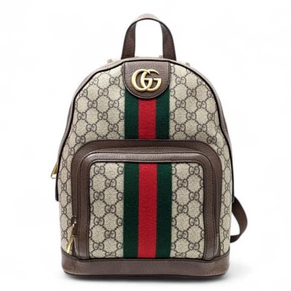 ✨️💎Authentic Gucci OPHIDIA Small GG Supreme Backpack - Picture 4 of 16